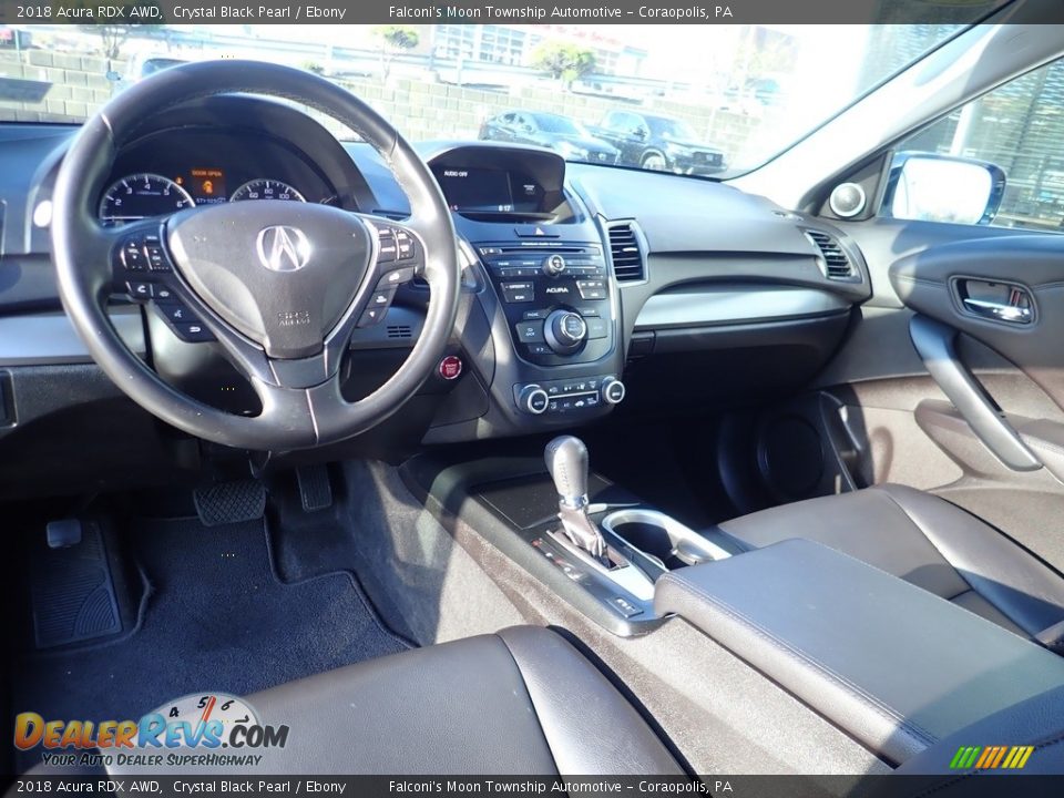 2018 Acura RDX AWD Crystal Black Pearl / Ebony Photo #17