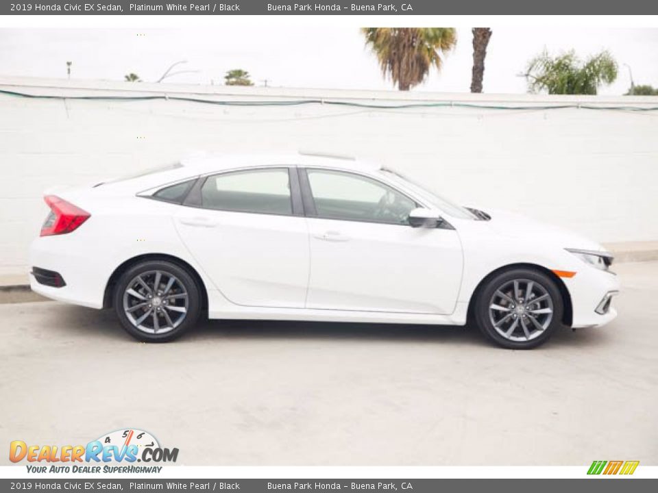 2019 Honda Civic EX Sedan Platinum White Pearl / Black Photo #12