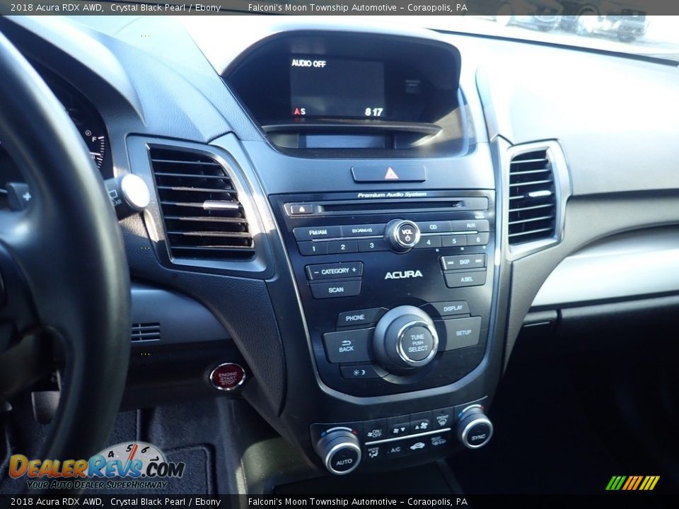 2018 Acura RDX AWD Crystal Black Pearl / Ebony Photo #22