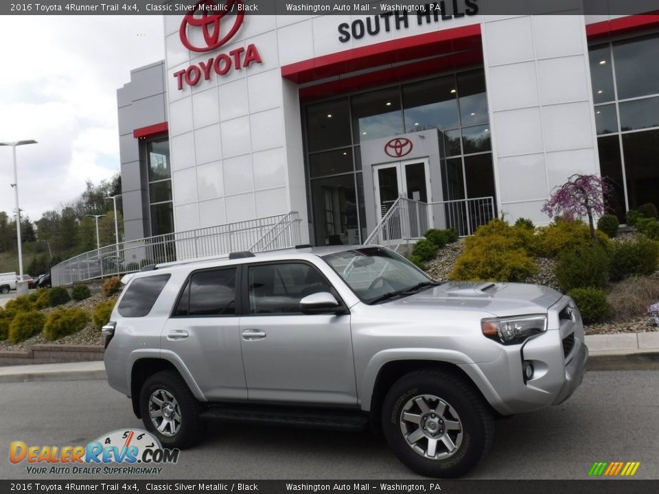 2016 Toyota 4Runner Trail 4x4 Classic Silver Metallic / Black Photo #2