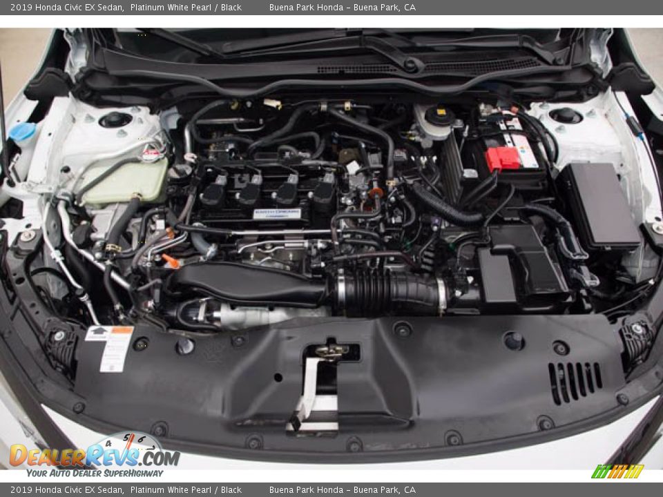 2019 Honda Civic EX Sedan Platinum White Pearl / Black Photo #34
