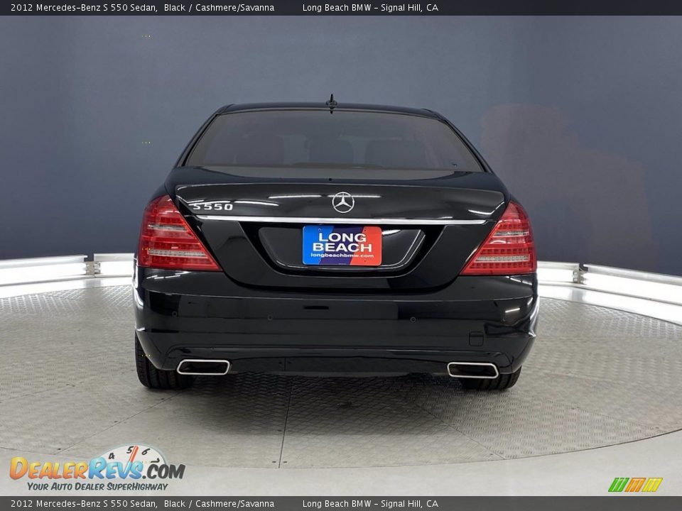 2012 Mercedes-Benz S 550 Sedan Black / Cashmere/Savanna Photo #4