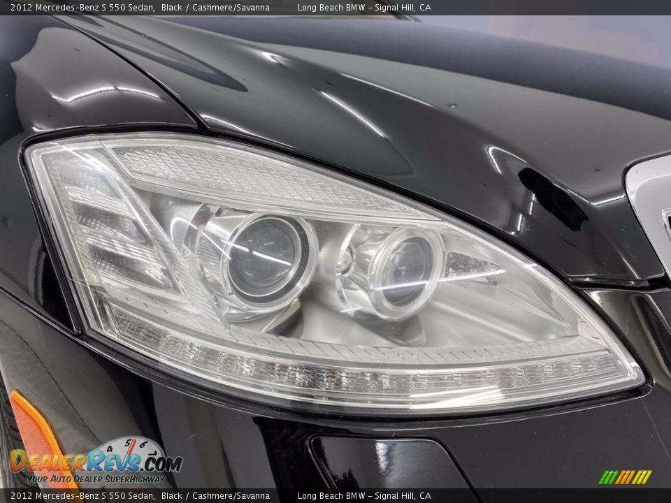 2012 Mercedes-Benz S 550 Sedan Black / Cashmere/Savanna Photo #7