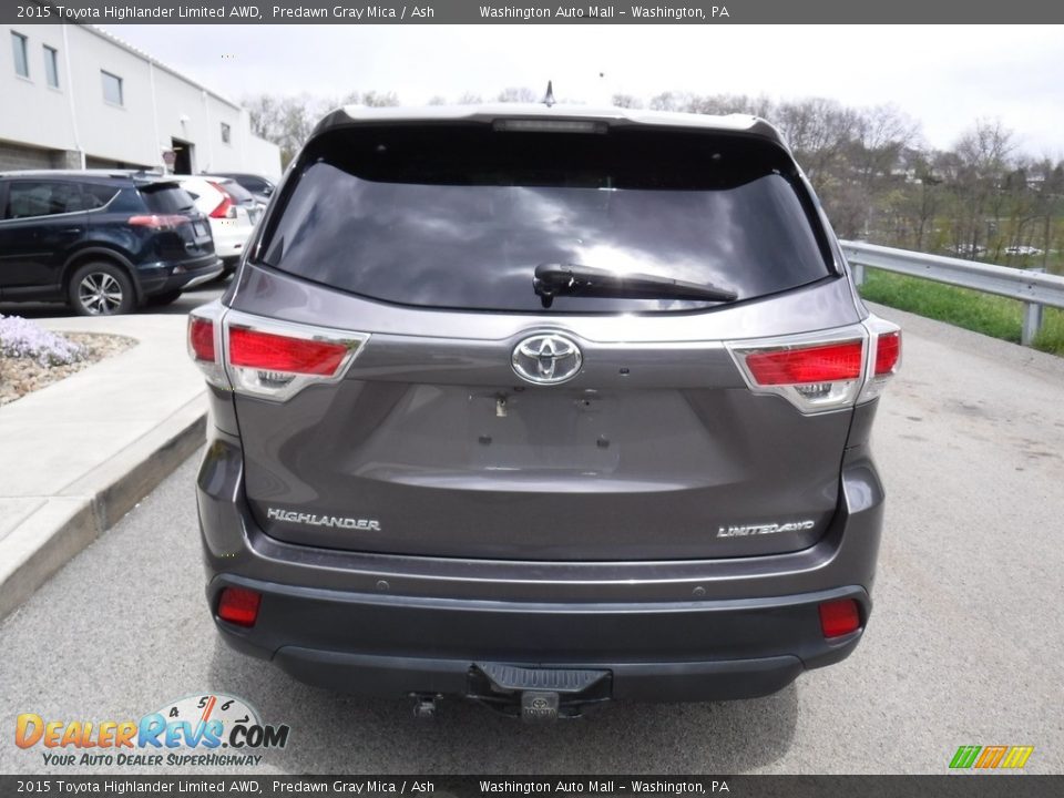 2015 Toyota Highlander Limited AWD Predawn Gray Mica / Ash Photo #15