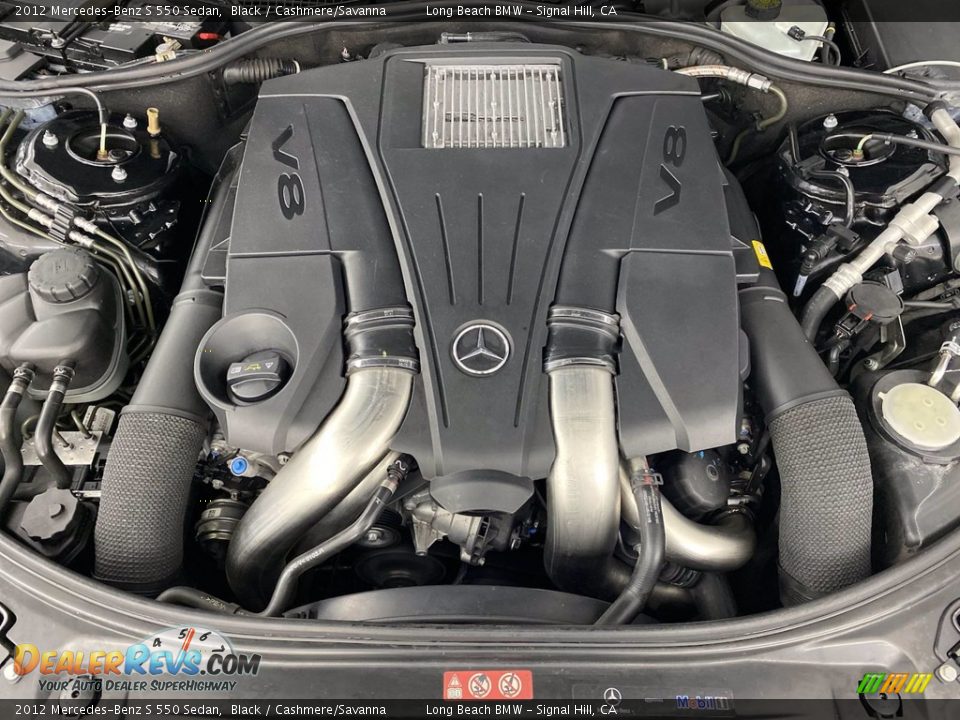 2012 Mercedes-Benz S 550 Sedan Black / Cashmere/Savanna Photo #12