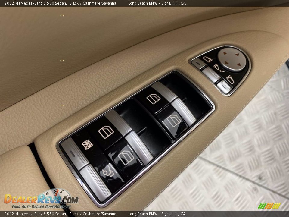 2012 Mercedes-Benz S 550 Sedan Black / Cashmere/Savanna Photo #14