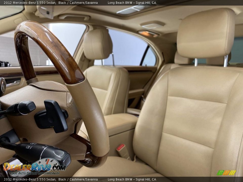 2012 Mercedes-Benz S 550 Sedan Black / Cashmere/Savanna Photo #17