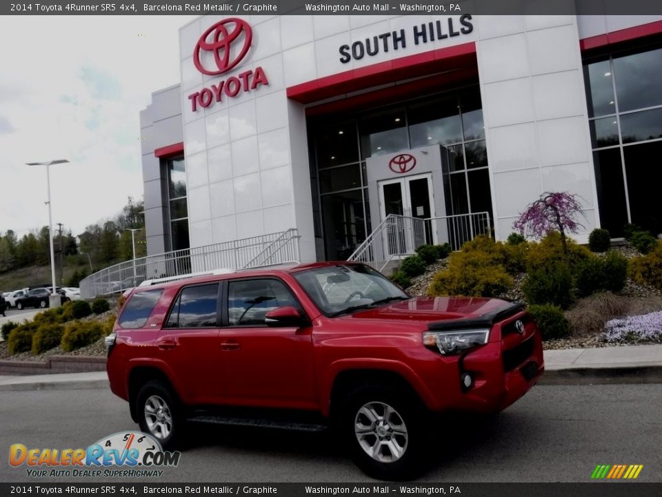 2014 Toyota 4Runner SR5 4x4 Barcelona Red Metallic / Graphite Photo #2