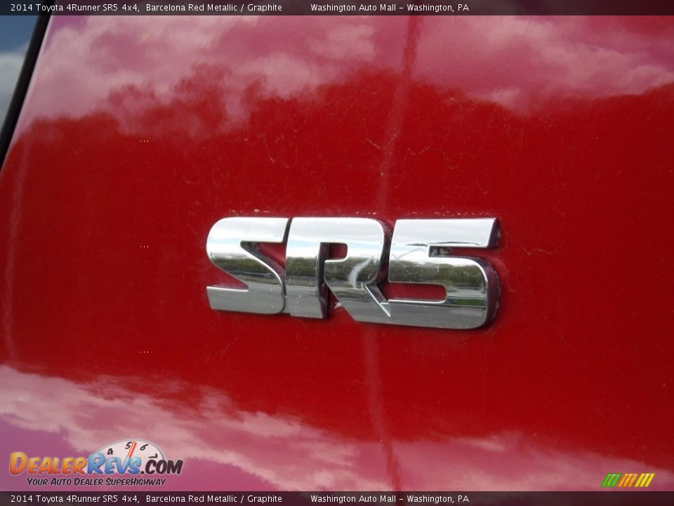 2014 Toyota 4Runner SR5 4x4 Barcelona Red Metallic / Graphite Photo #11