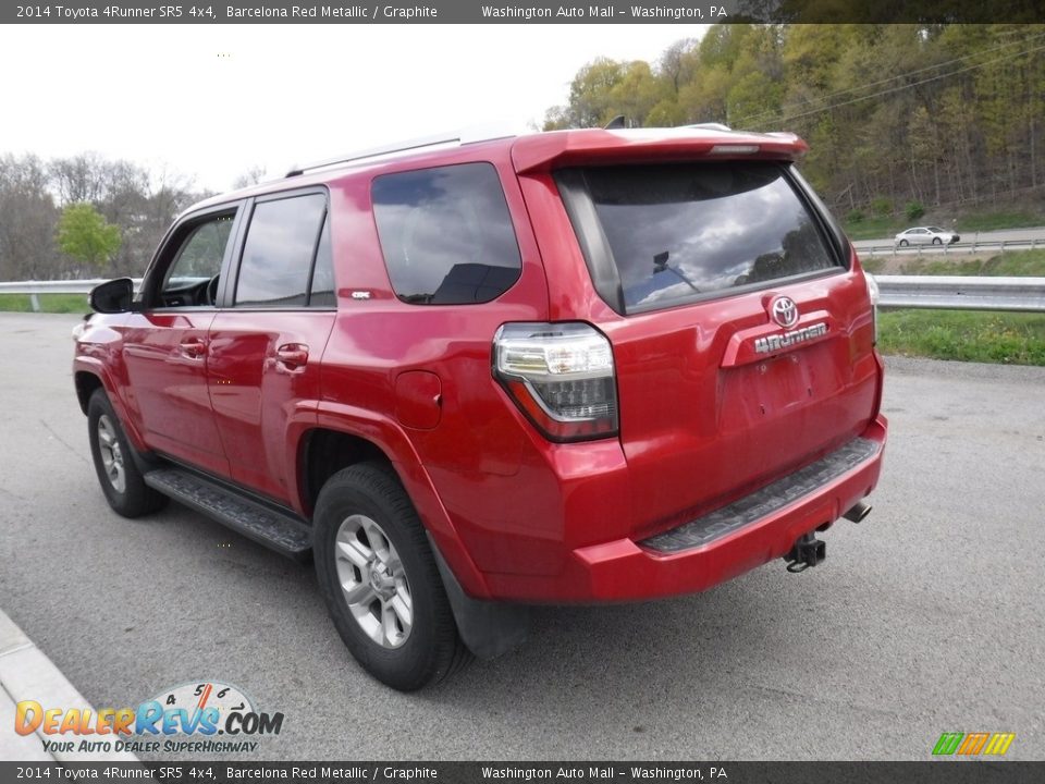 2014 Toyota 4Runner SR5 4x4 Barcelona Red Metallic / Graphite Photo #15