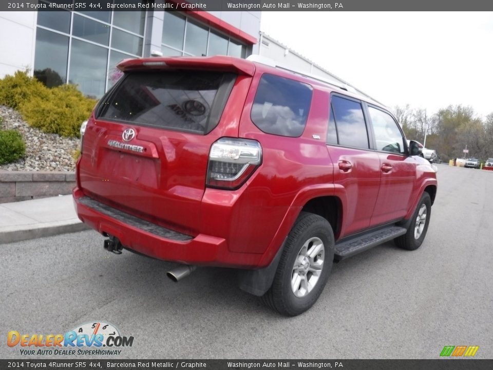 2014 Toyota 4Runner SR5 4x4 Barcelona Red Metallic / Graphite Photo #17