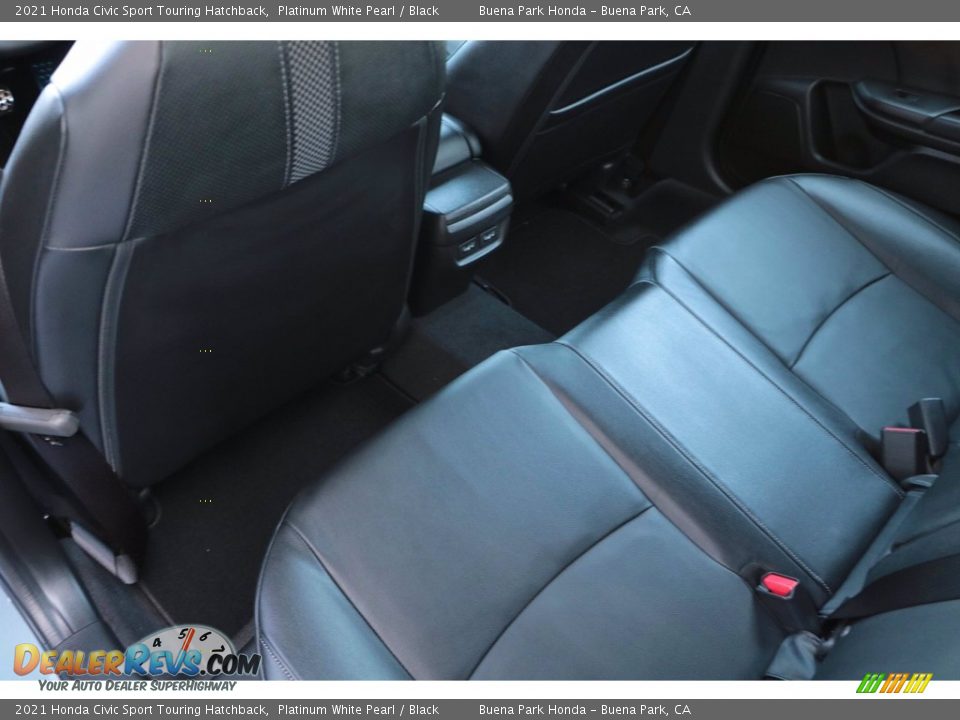 2021 Honda Civic Sport Touring Hatchback Platinum White Pearl / Black Photo #12