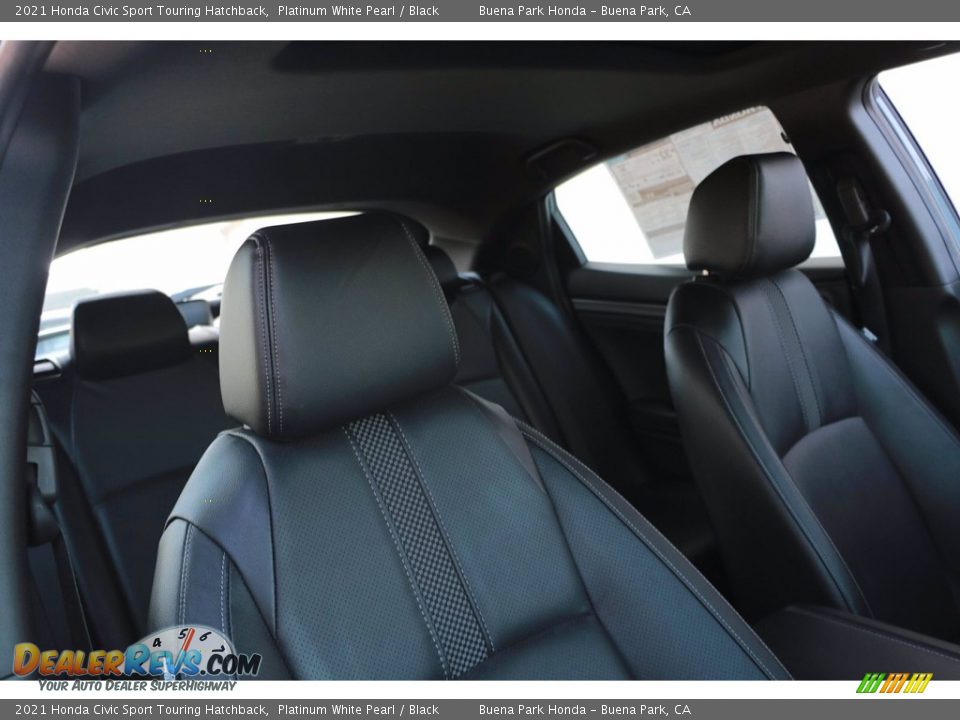 2021 Honda Civic Sport Touring Hatchback Platinum White Pearl / Black Photo #16