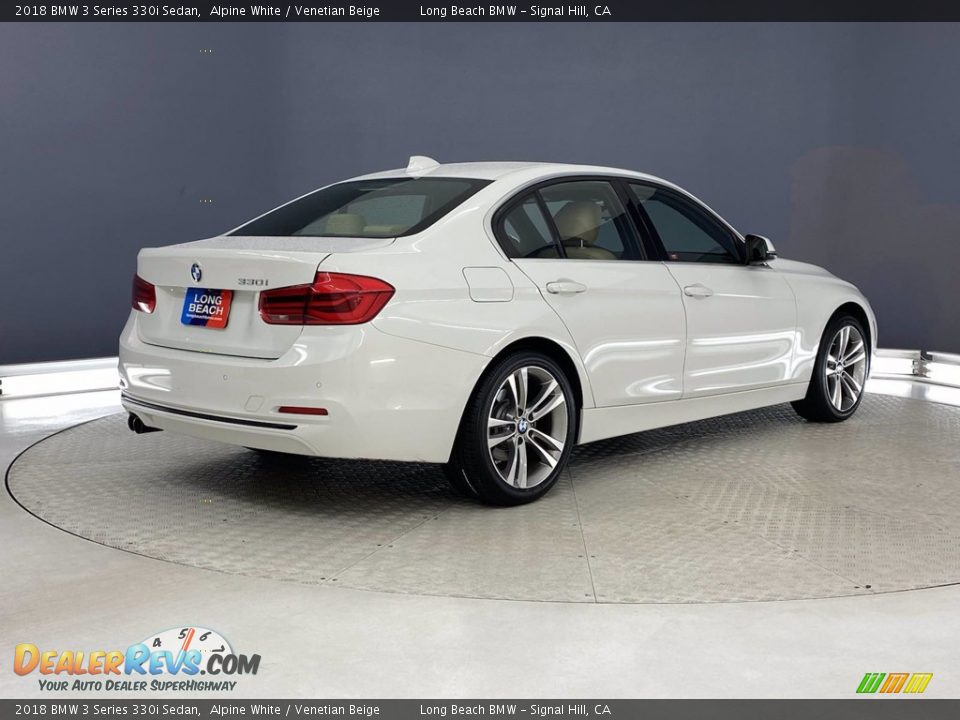 2018 BMW 3 Series 330i Sedan Alpine White / Venetian Beige Photo #5