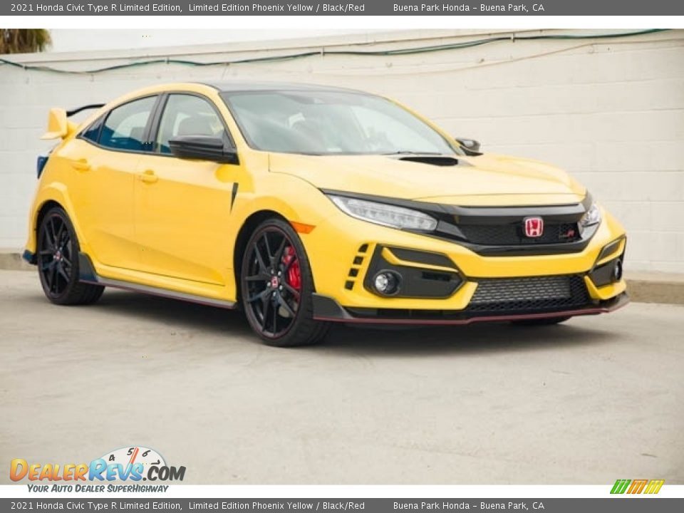 Front 3/4 View of 2021 Honda Civic Type R Limited Edition Photo #1