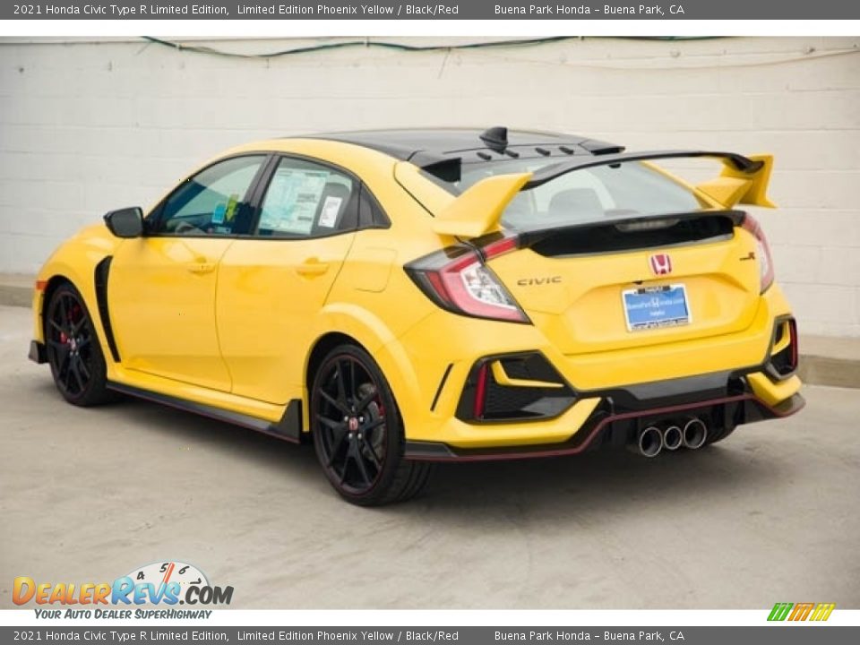 2021 Honda Civic Type R Limited Edition Limited Edition Phoenix Yellow / Black/Red Photo #2