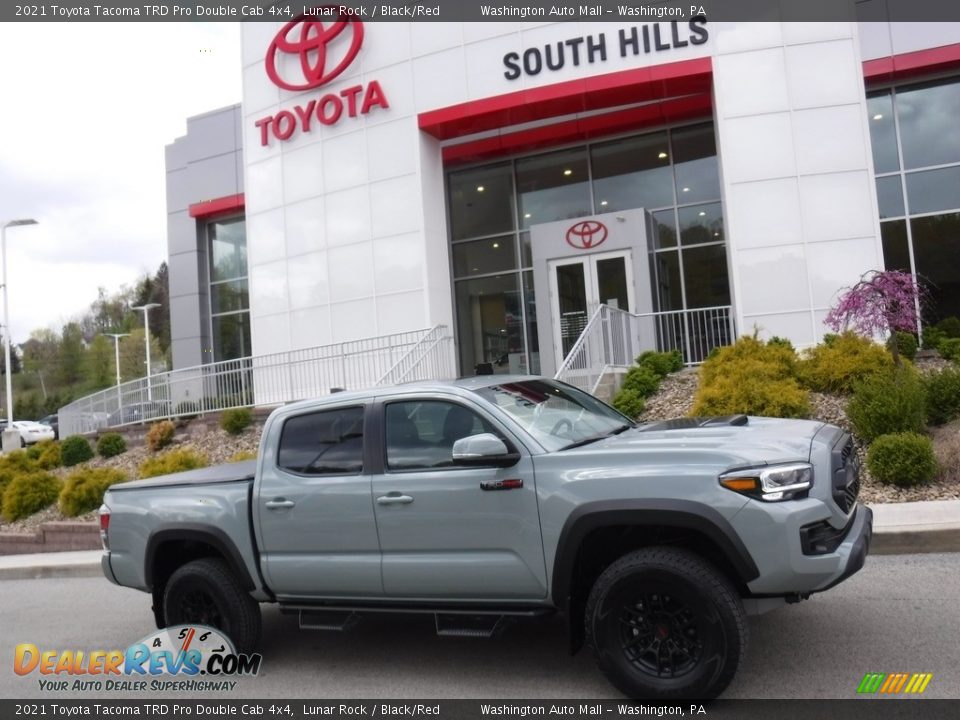 2021 Toyota Tacoma TRD Pro Double Cab 4x4 Lunar Rock / Black/Red Photo #2