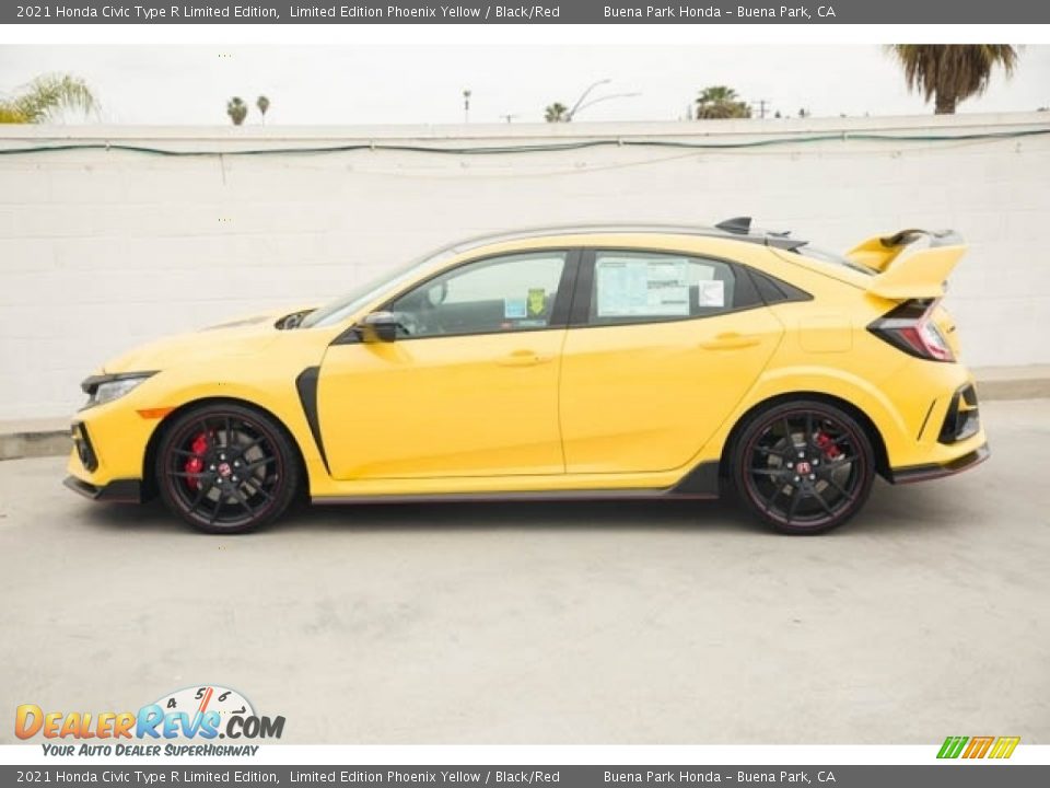 2021 Honda Civic Type R Limited Edition Limited Edition Phoenix Yellow / Black/Red Photo #4