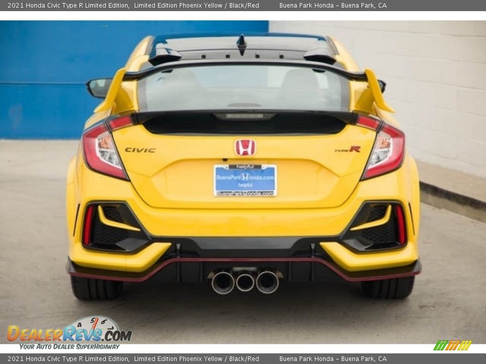 2021 Honda Civic Type R Limited Edition Limited Edition Phoenix Yellow / Black/Red Photo #5