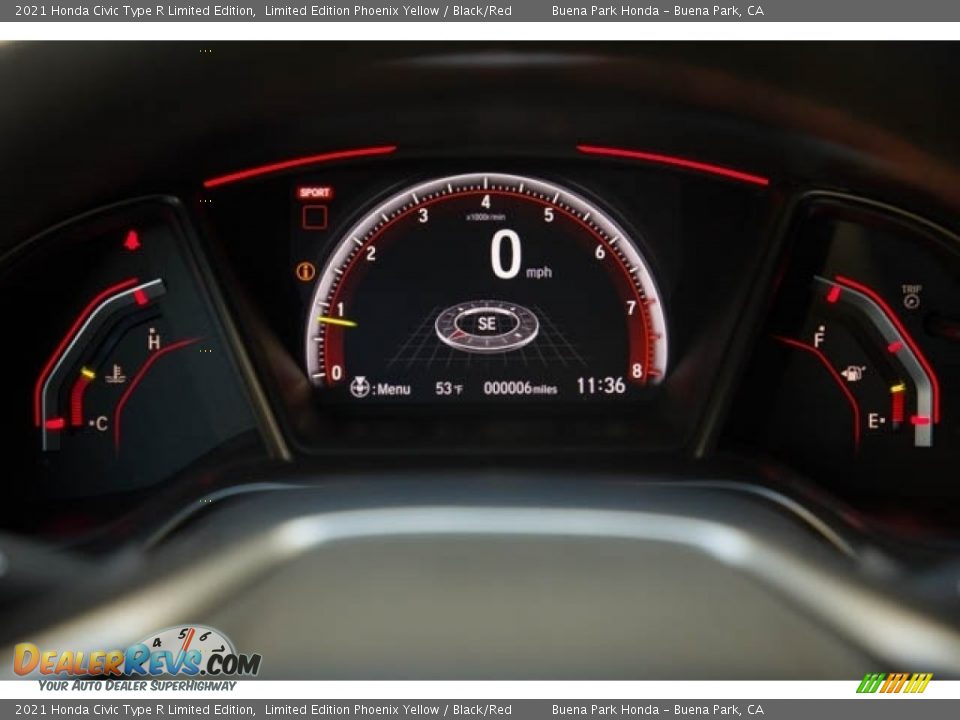 2021 Honda Civic Type R Limited Edition Gauges Photo #19