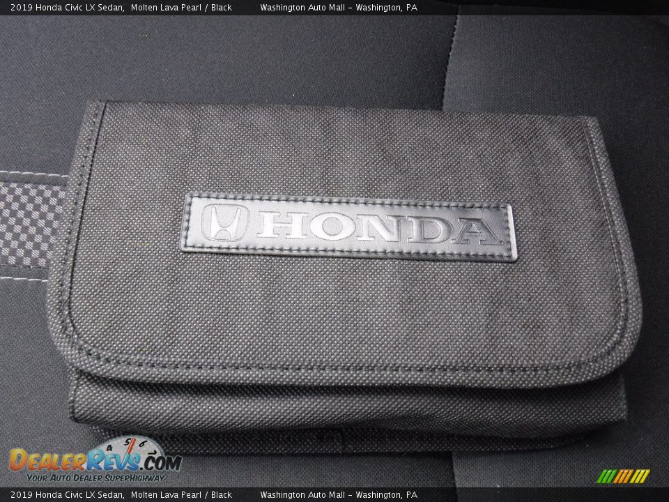 2019 Honda Civic LX Sedan Molten Lava Pearl / Black Photo #22