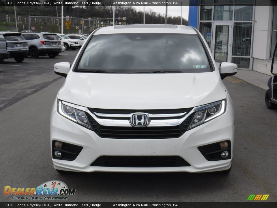 2018 Honda Odyssey EX-L White Diamond Pearl / Beige Photo #3