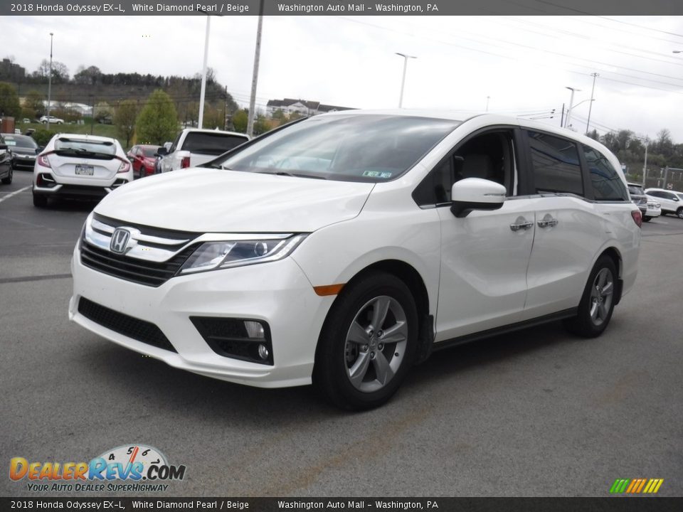 2018 Honda Odyssey EX-L White Diamond Pearl / Beige Photo #4