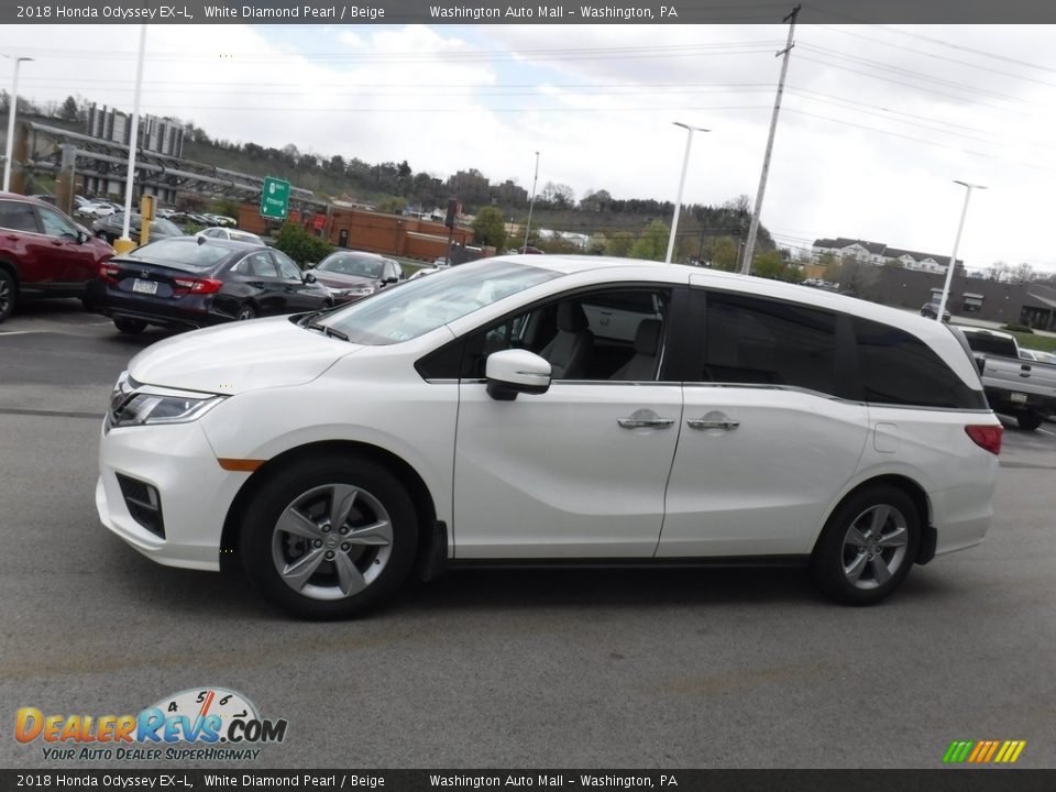 2018 Honda Odyssey EX-L White Diamond Pearl / Beige Photo #5