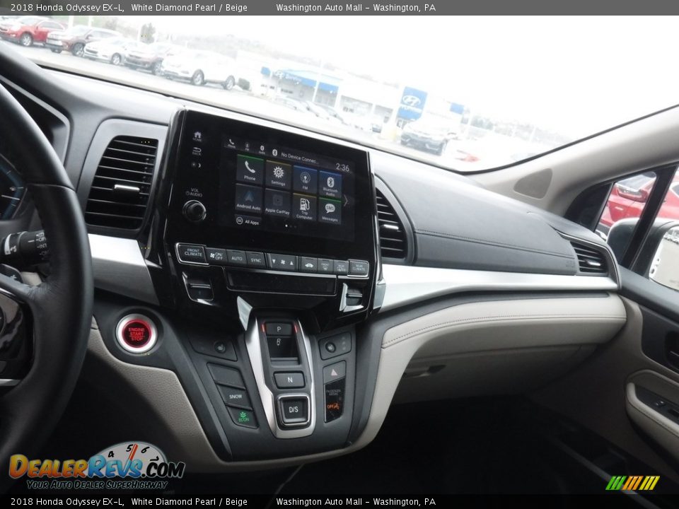 2018 Honda Odyssey EX-L White Diamond Pearl / Beige Photo #15