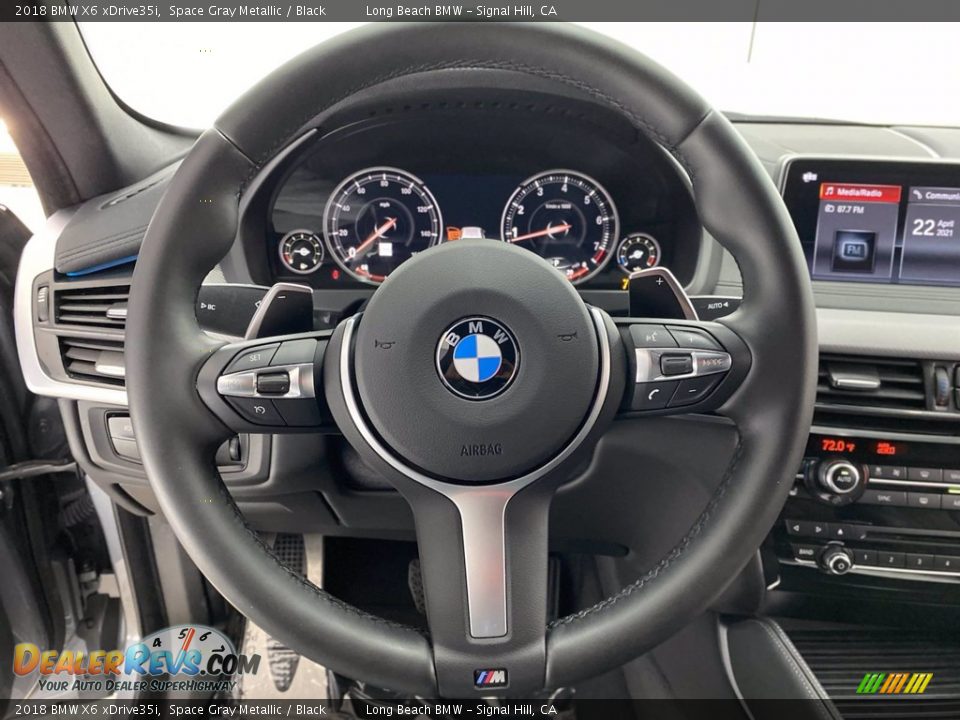 2018 BMW X6 xDrive35i Space Gray Metallic / Black Photo #18