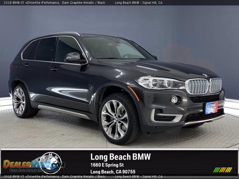 2018 BMW X5 xDrive40e iPerfomance Dark Graphite Metallic / Black Photo #1