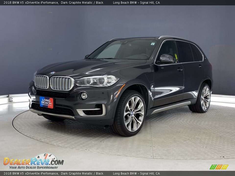 2018 BMW X5 xDrive40e iPerfomance Dark Graphite Metallic / Black Photo #3