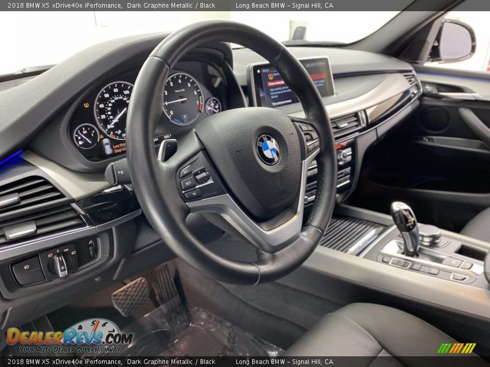2018 BMW X5 xDrive40e iPerfomance Dark Graphite Metallic / Black Photo #16