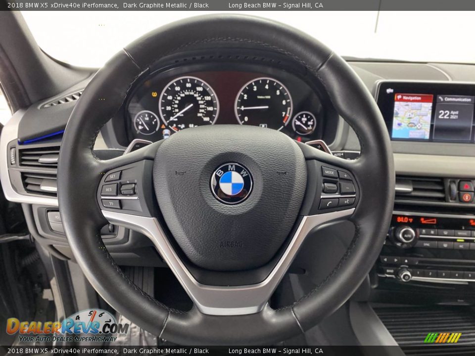 2018 BMW X5 xDrive40e iPerfomance Dark Graphite Metallic / Black Photo #18
