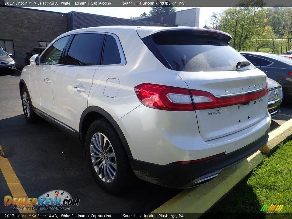 2017 Lincoln MKX Select AWD White Platinum / Cappuccino Photo #2