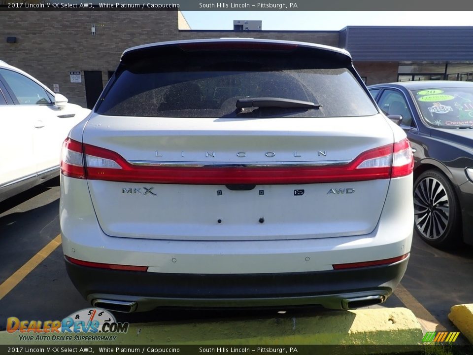 2017 Lincoln MKX Select AWD White Platinum / Cappuccino Photo #3