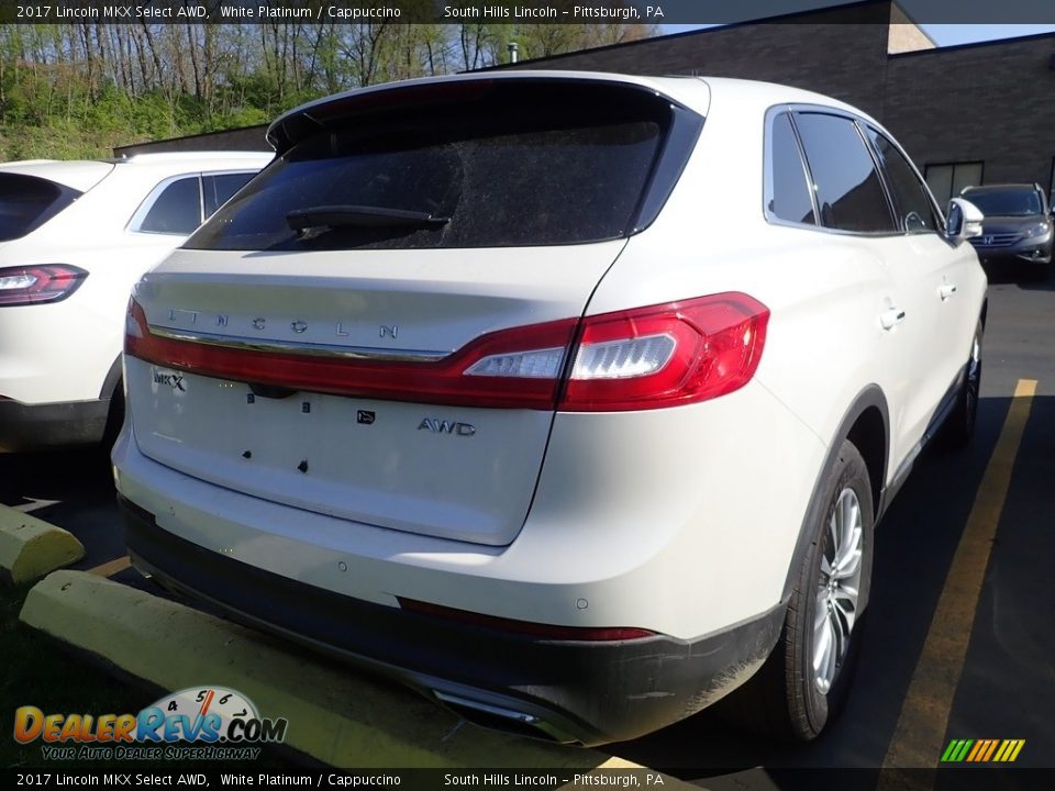 2017 Lincoln MKX Select AWD White Platinum / Cappuccino Photo #4