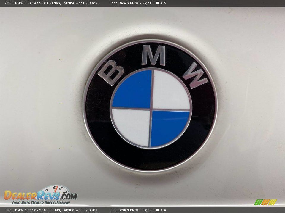 2021 BMW 5 Series 530e Sedan Alpine White / Black Photo #7