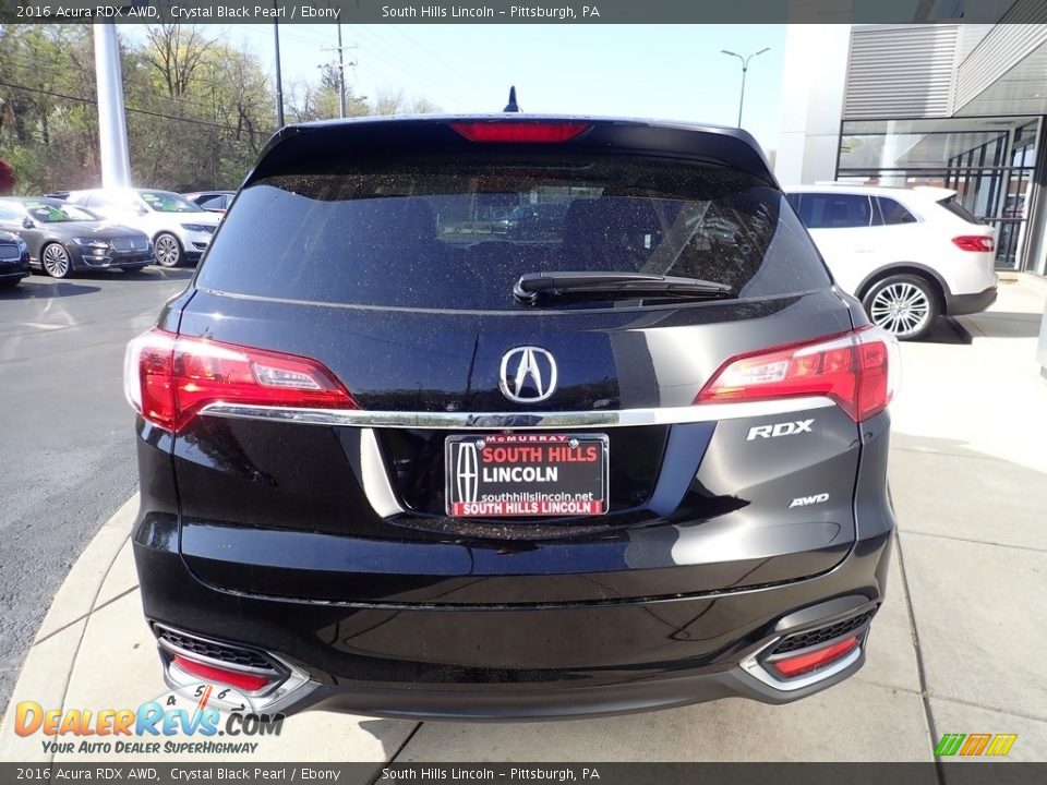 2016 Acura RDX AWD Crystal Black Pearl / Ebony Photo #4