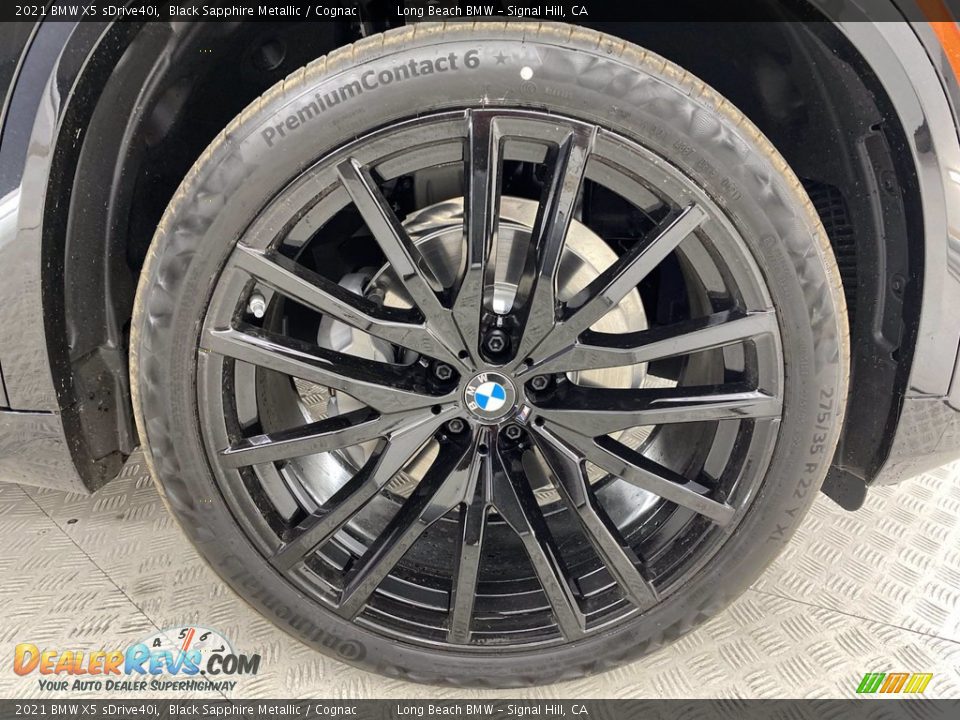 2021 BMW X5 sDrive40i Black Sapphire Metallic / Cognac Photo #3