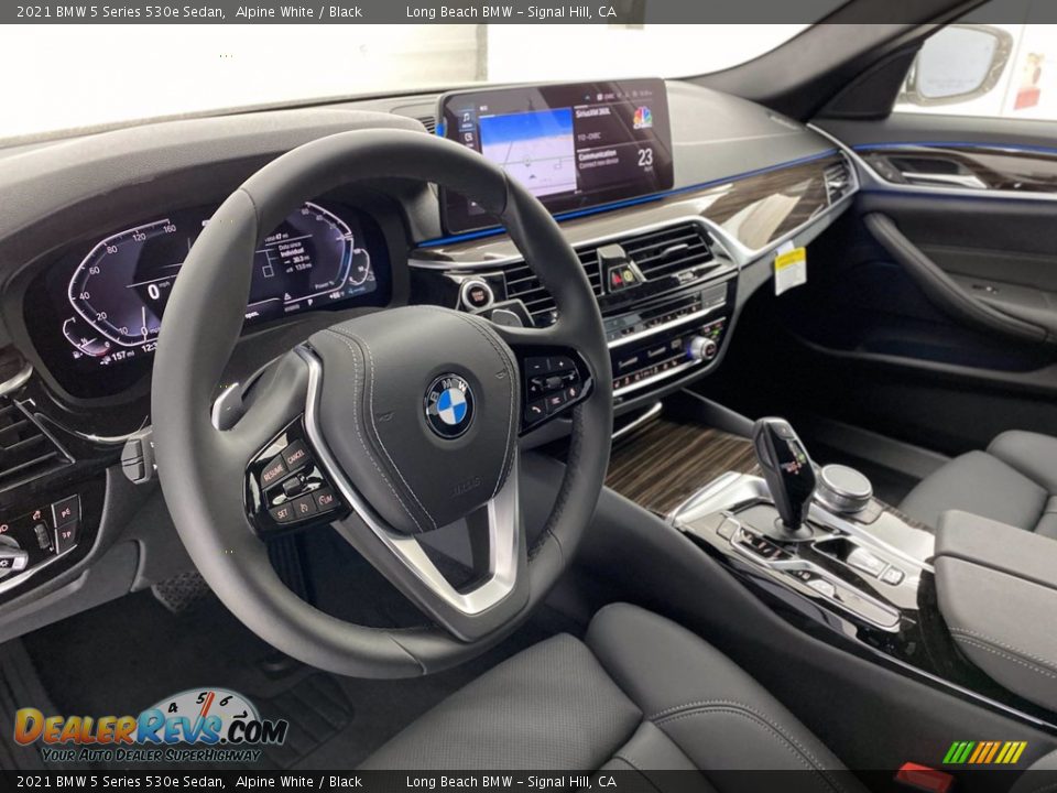 Black Interior - 2021 BMW 5 Series 530e Sedan Photo #12
