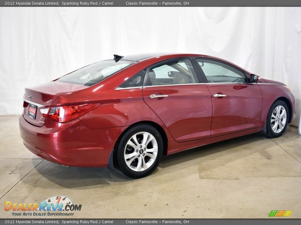 2012 Hyundai Sonata Limited Sparkling Ruby Red / Camel Photo #2