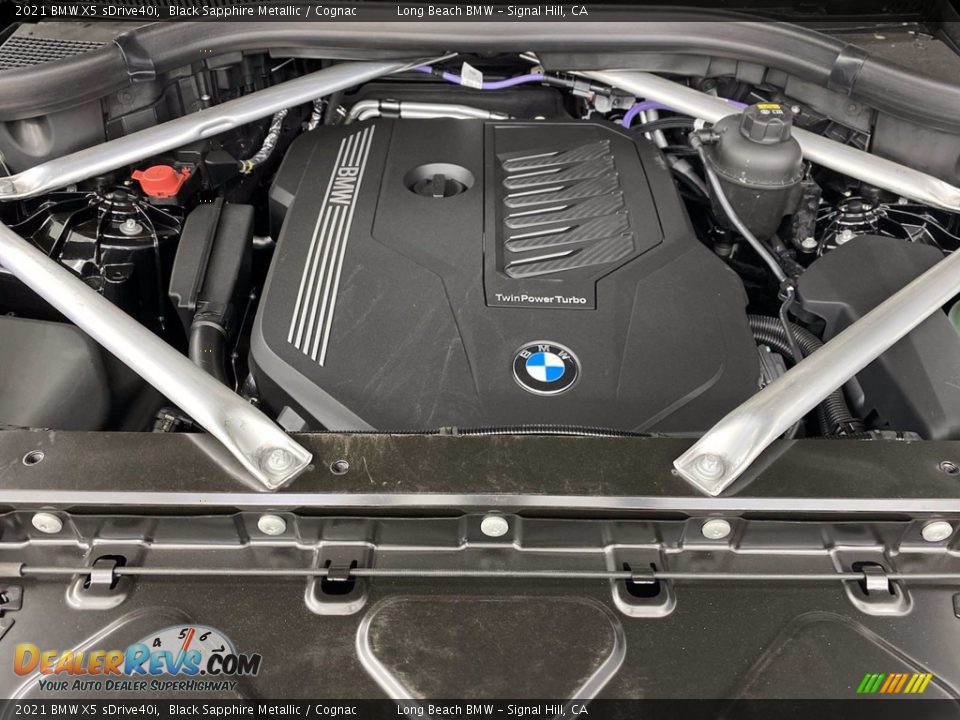 2021 BMW X5 sDrive40i Black Sapphire Metallic / Cognac Photo #9