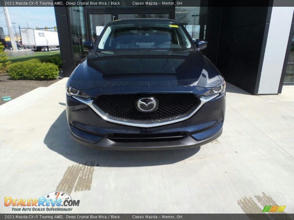 2021 Mazda CX-5 Touring AWD Deep Crystal Blue Mica / Black Photo #2