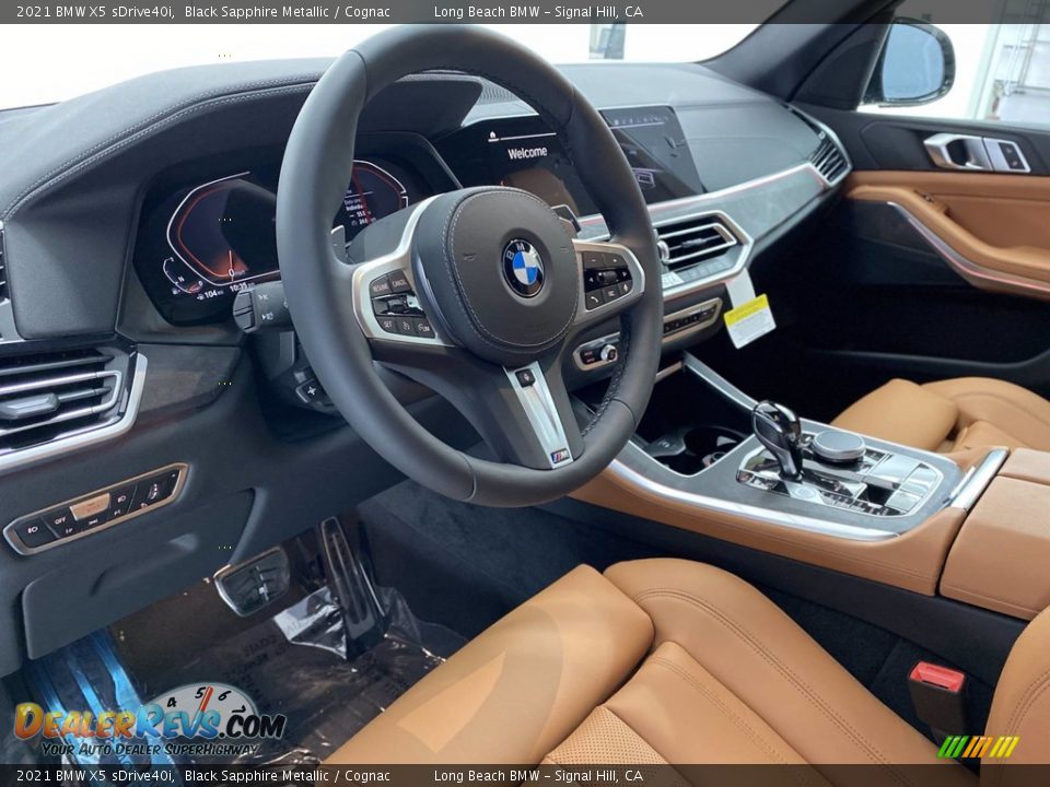 Cognac Interior - 2021 BMW X5 sDrive40i Photo #12