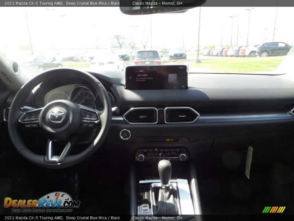 2021 Mazda CX-5 Touring AWD Deep Crystal Blue Mica / Black Photo #3
