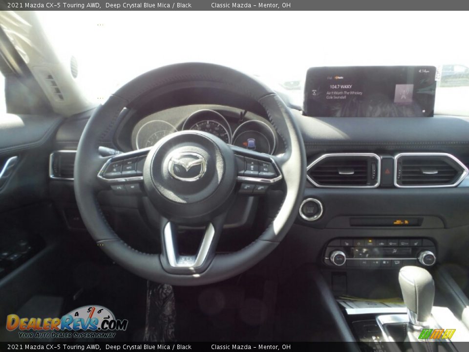 2021 Mazda CX-5 Touring AWD Deep Crystal Blue Mica / Black Photo #4