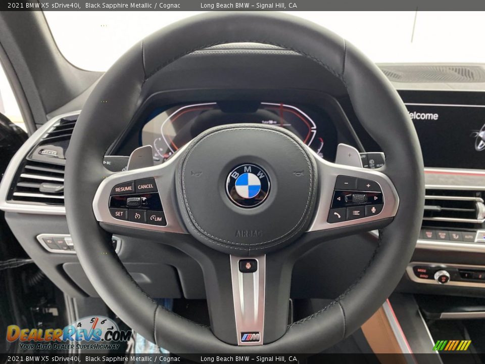 2021 BMW X5 sDrive40i Black Sapphire Metallic / Cognac Photo #14