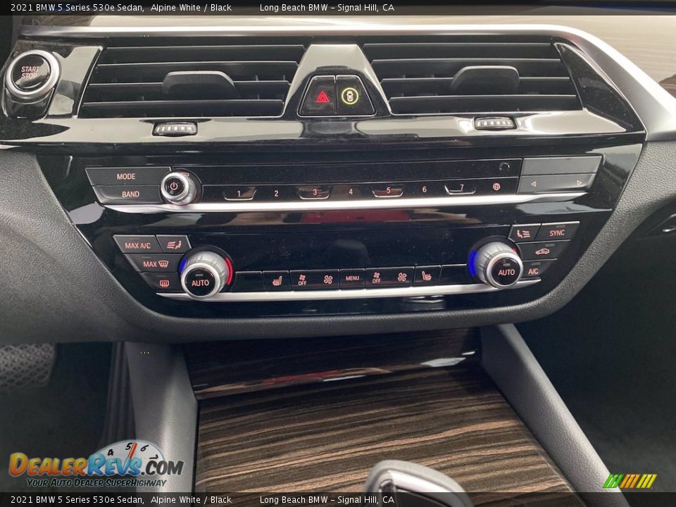 Controls of 2021 BMW 5 Series 530e Sedan Photo #21
