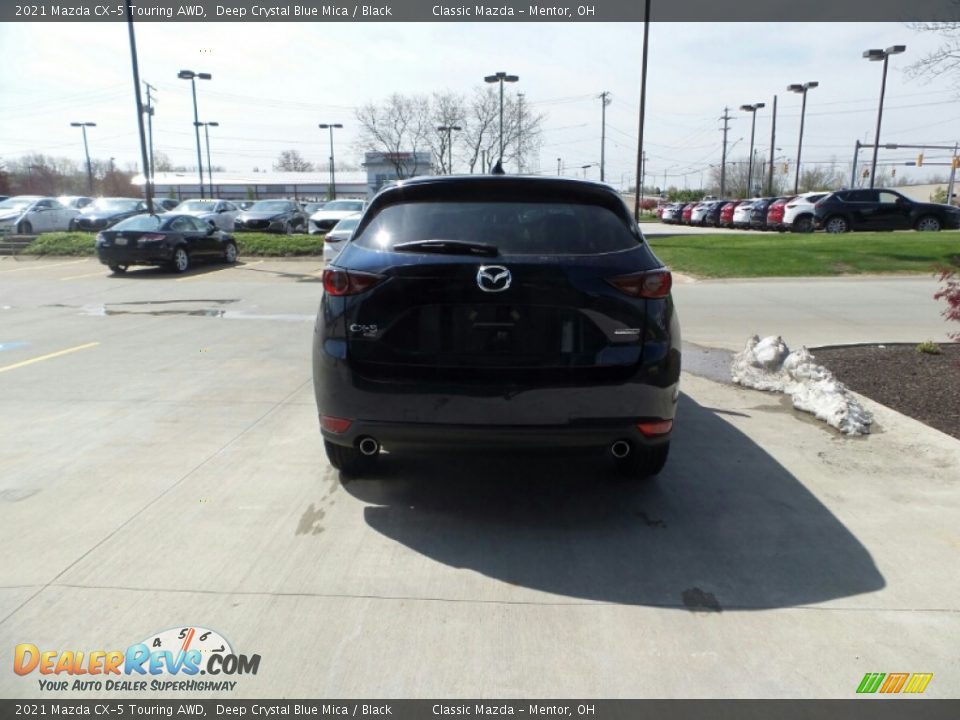 2021 Mazda CX-5 Touring AWD Deep Crystal Blue Mica / Black Photo #6